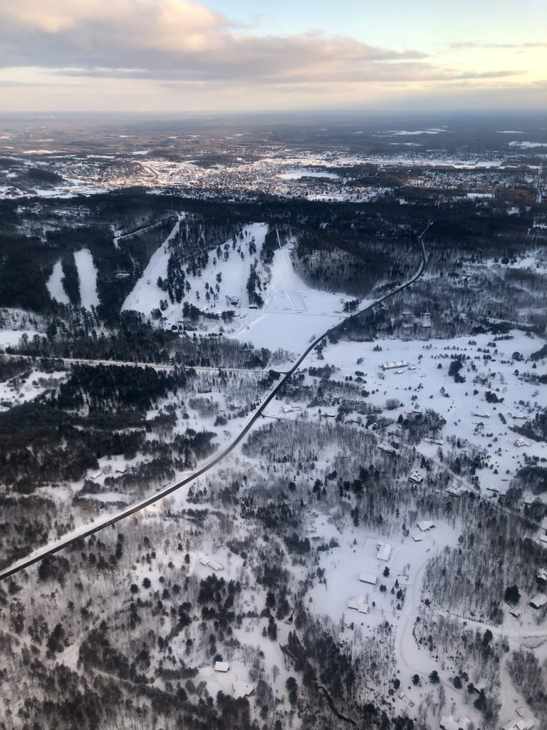Flying over the U.P.